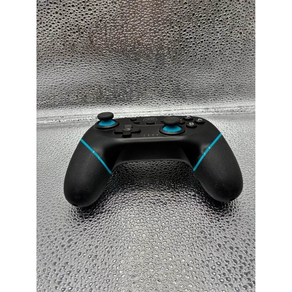 Wireless Game Controller XB-324 Black and Blue Bluetooth Gamepad for Switch PC